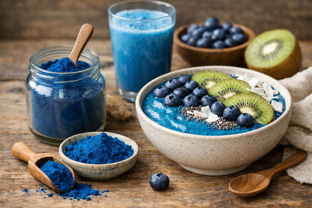 ¿Cuál es el propósito de la espirulina azul?