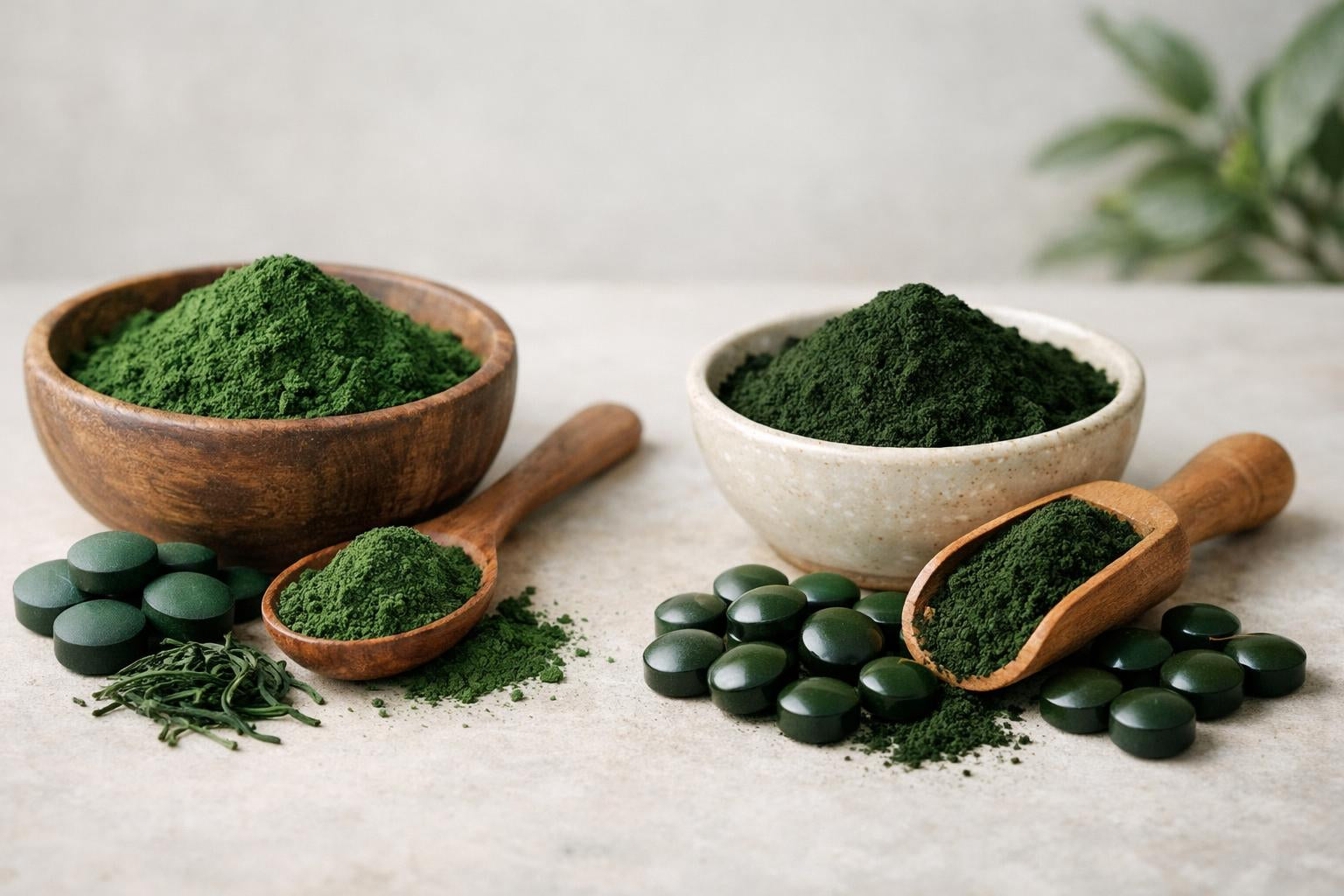 Espirulina vs. Chlorella