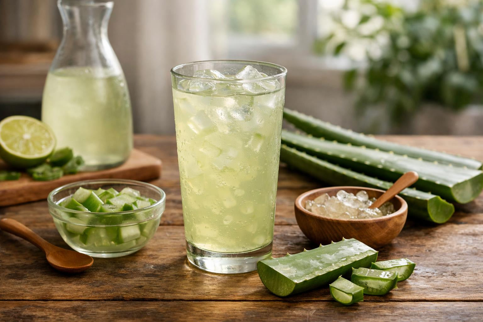 bebida de aloe vera