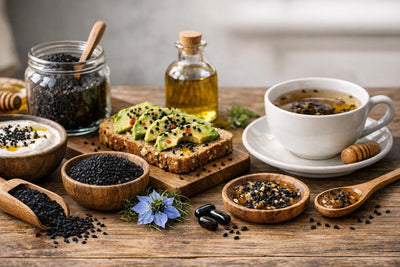 Comment consommer les graines de nigelle : 9 façons simples (doses, conseils, erreurs à éviter)