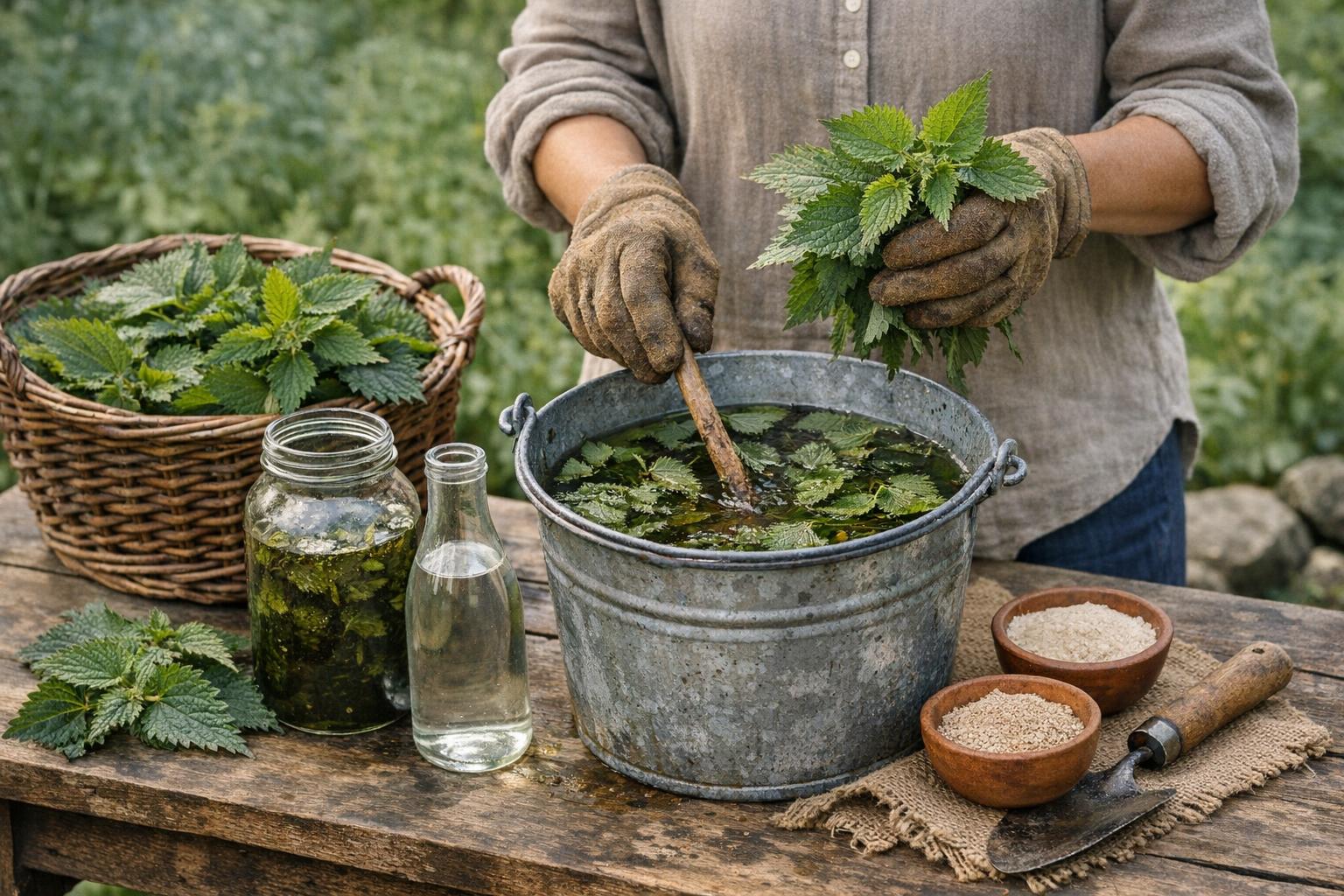 كيفية صنع سماد القراص