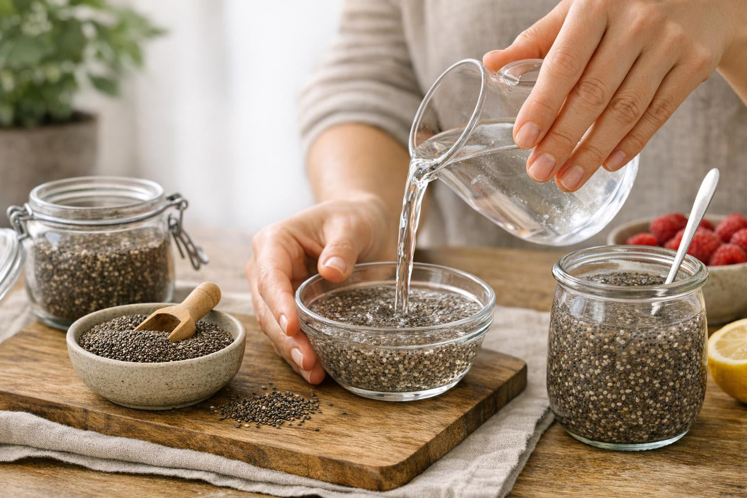 How to make chia seeds swell 