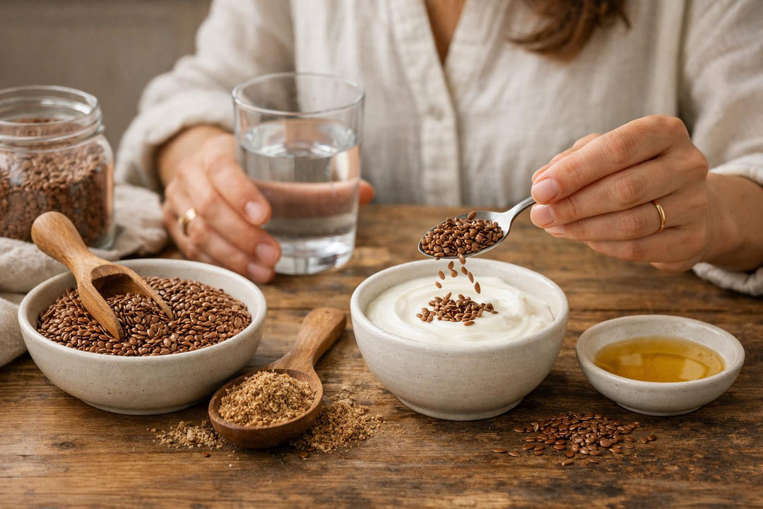 Cómo tomar semillas de lino 