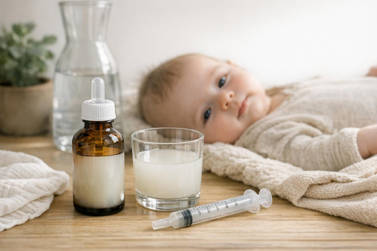 Agua de cal y cólicos infantiles