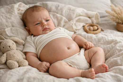 Abdomen hinchado en bebés: causas comunes, remedios sencillos y cuándo consultar a un médico