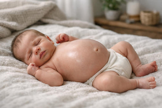 Recién nacido con abdomen hinchado: causas comunes, signos de emergencia y soluciones sencillas
