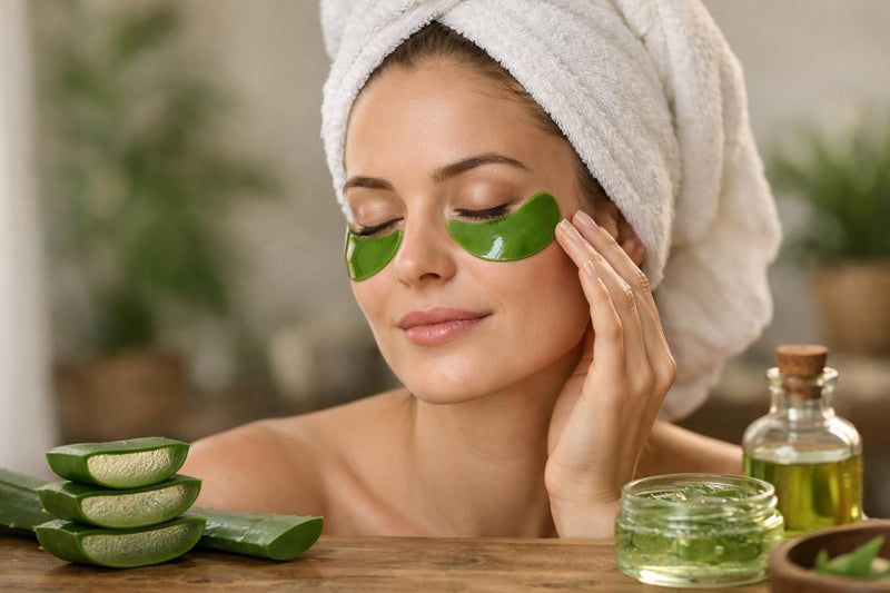 Parches oculares de aloe vera: guía completa, eficacia, uso, seguridad y alternativas