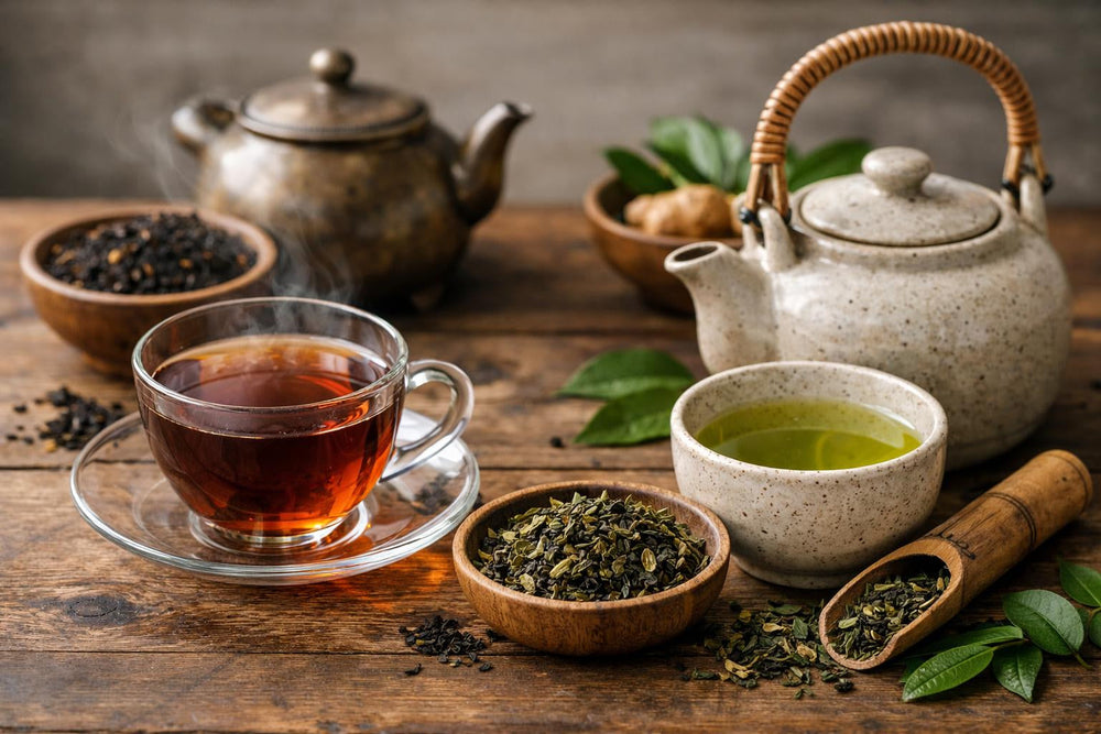 Té negro o verde: ¿cuál elegir según tus objetivos (energía, digestión, peso, estrés)?