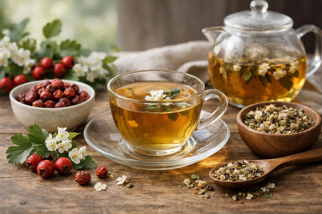 Té de hierbas de espino