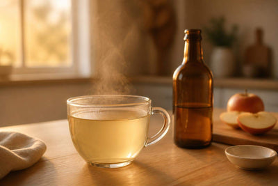 Vinagre de maçã + água quente à noite: benefícios e dicas