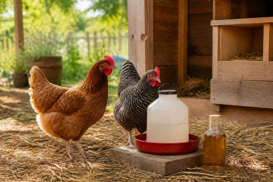 Vinaigre de cidre pour les poules